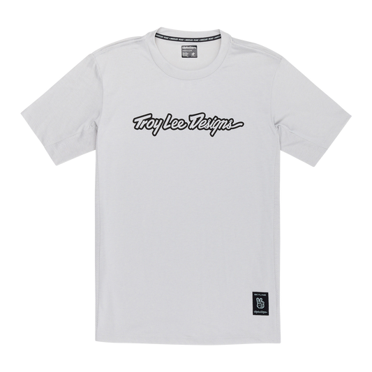 TROY LEE DESIGNS SKYLINE RIDE TEE SIGNATURE Jersey Korte Mouw Grijs 2025