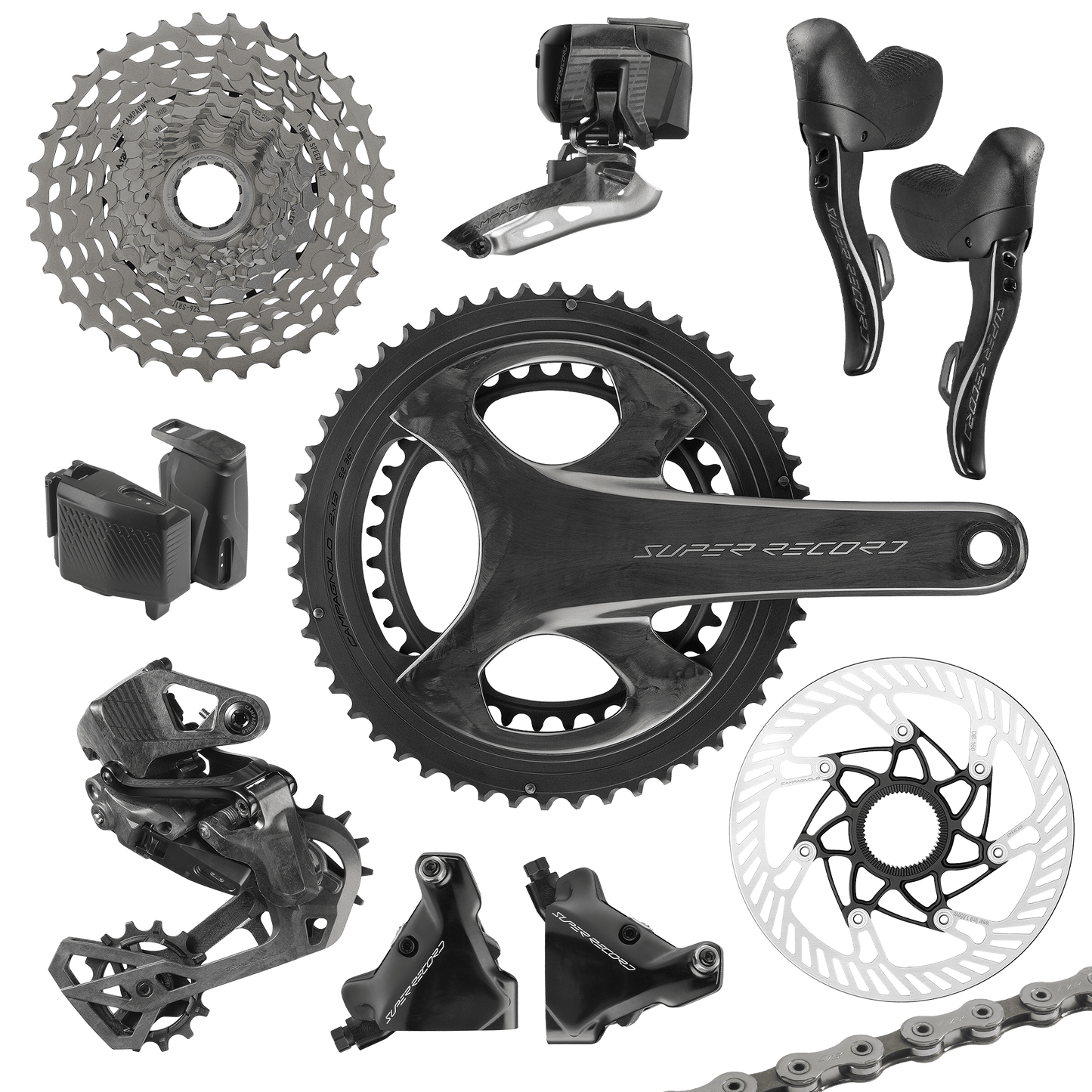 Pakket CAMPAGNOLO SUPER RECORD WRL 2x13V