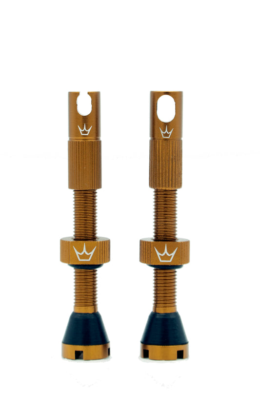 PEATY'S x Chris King MK2 Presta 60 mm Tubeless ventielen (x2) Brons
