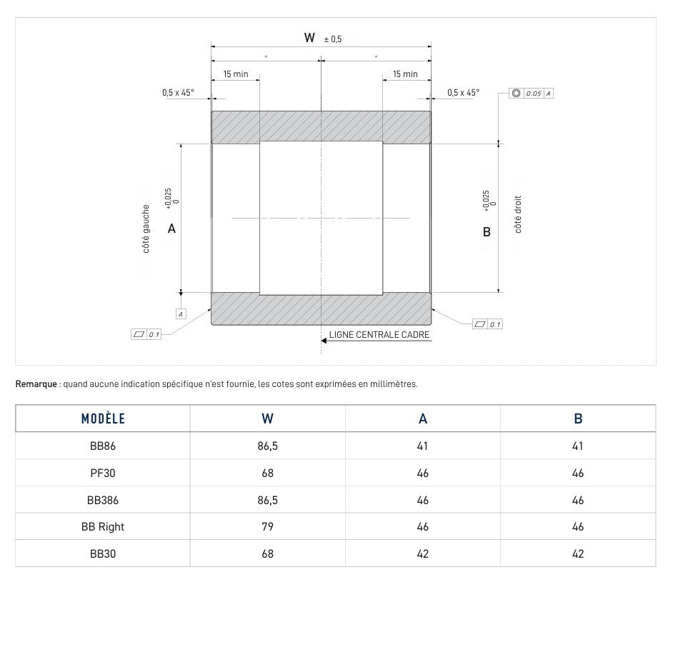 CAMPAGNOLO PF30 PRESS-Fit QCK-TECH 68x46 crankstel