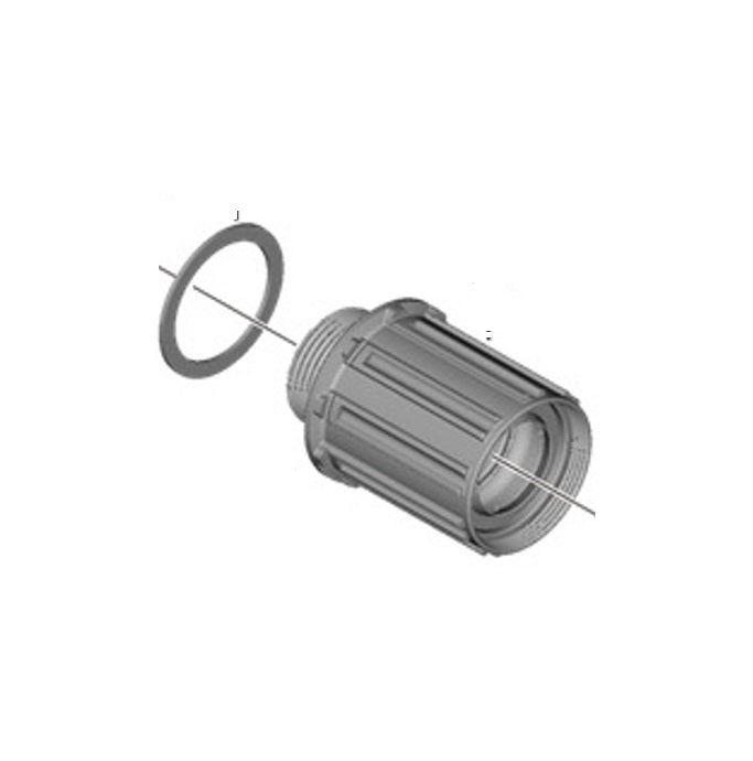 SHIMANO WH-R9170-C60 Vrijloopbody Type Shimano HG