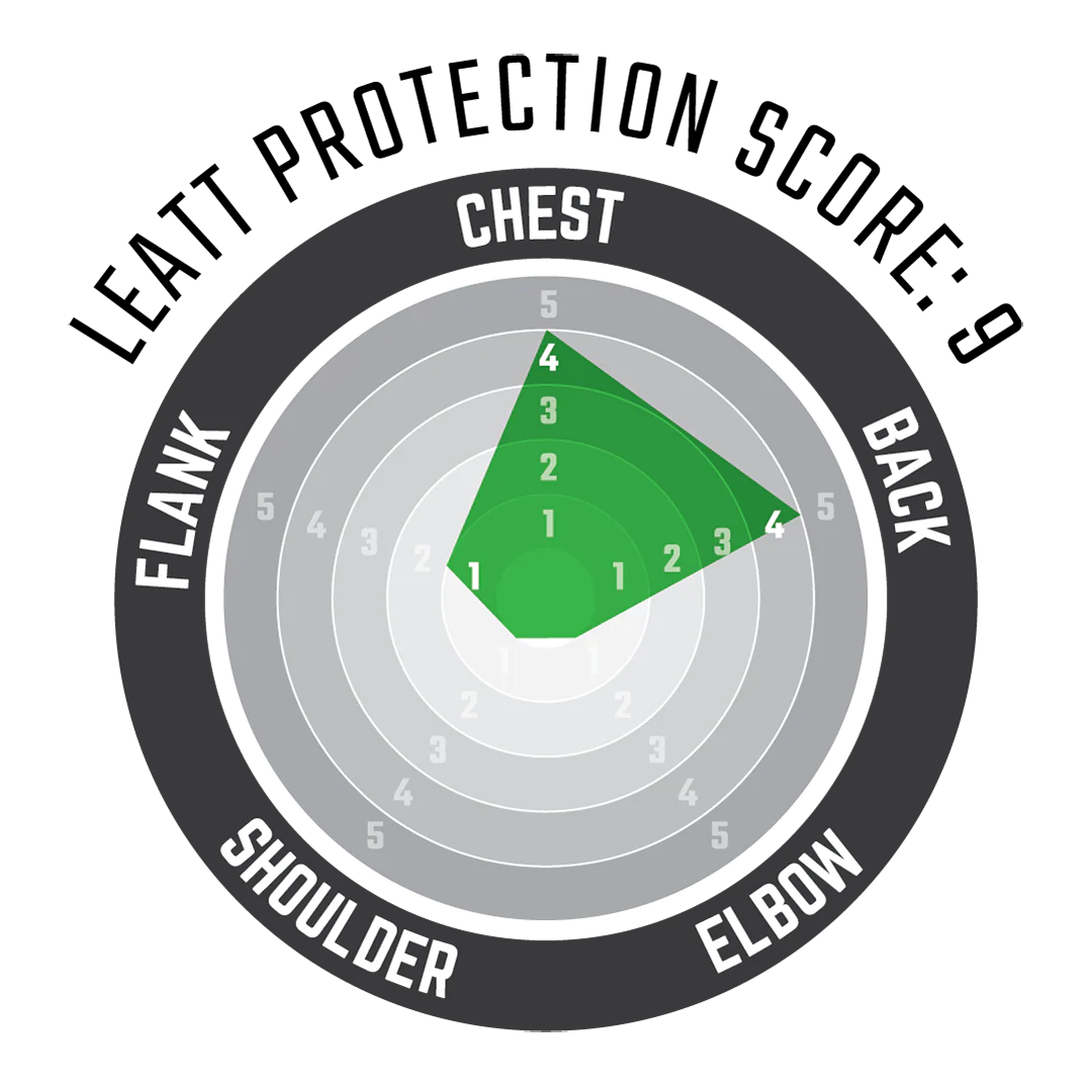 LEATT REAFLEX Beschermende borstplaat Zwart