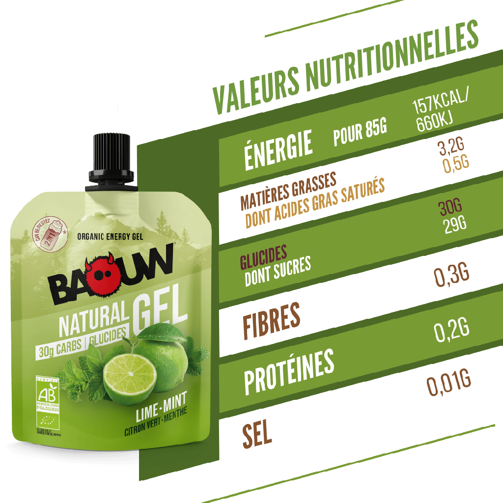 BAOUW Biologische Limoen/Munt Energerende Gel (85g)