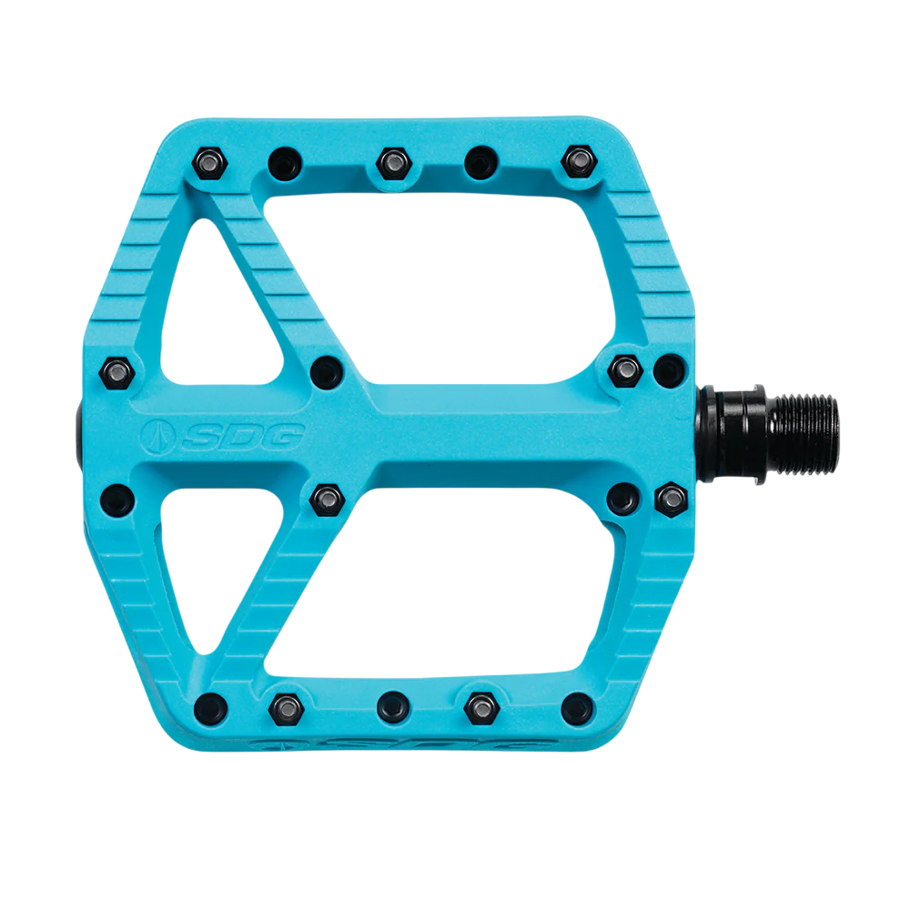 SDG COMP Composite vlakke pedalen Turquoise