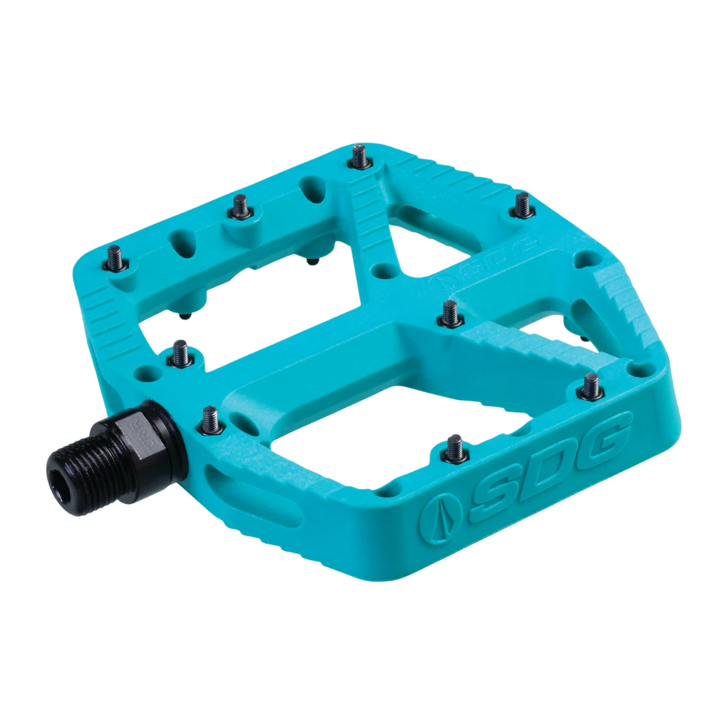 SDG COMP Composite vlakke pedalen Turquoise