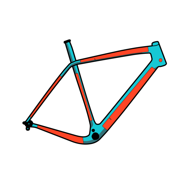 RIDE WRAP COVERED Zelfklevende framebeschermer Matte afwerking