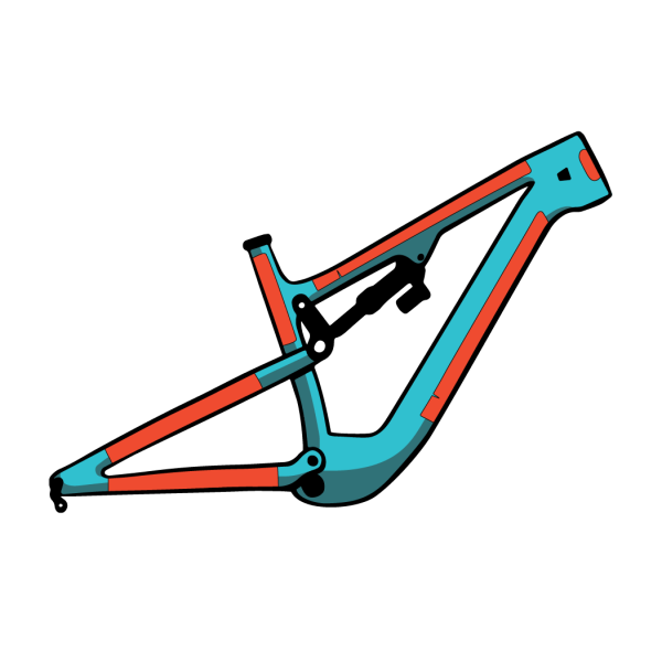 E-BIKE RIDE WRAP COVERED Zelfklevende framebeschermer Matte afwerking