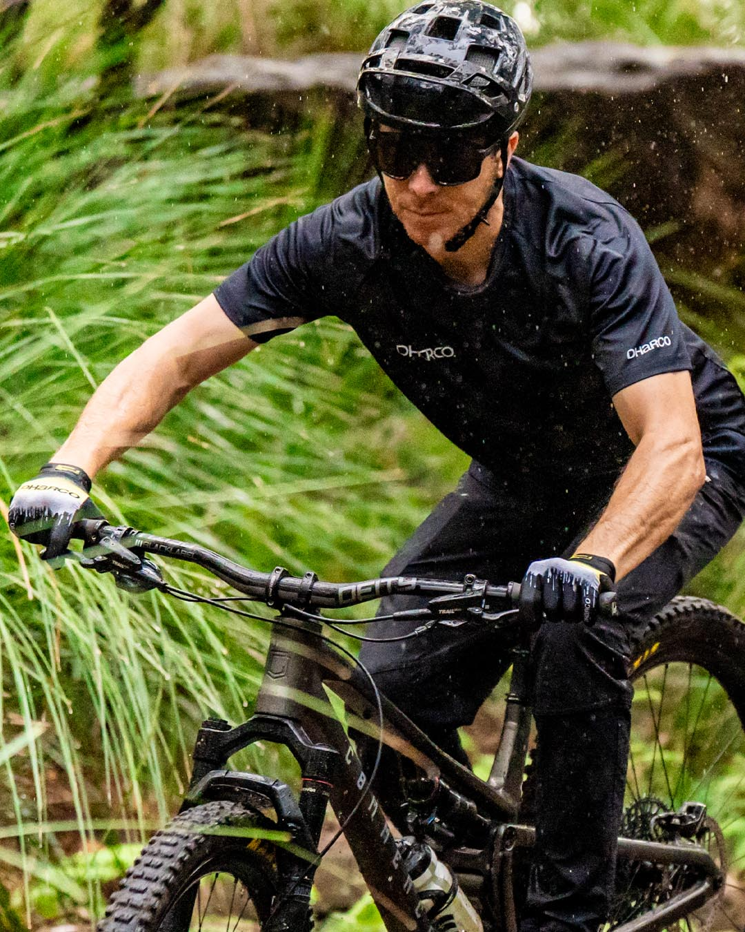 DHARCO RACE ACID RAIN Handschoenen Zwart/Geel