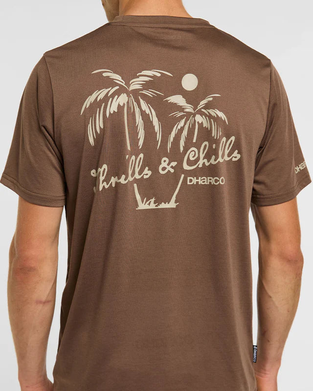 DAHRCO TECH HUSK T-Shirt Korte Mouw Bruin