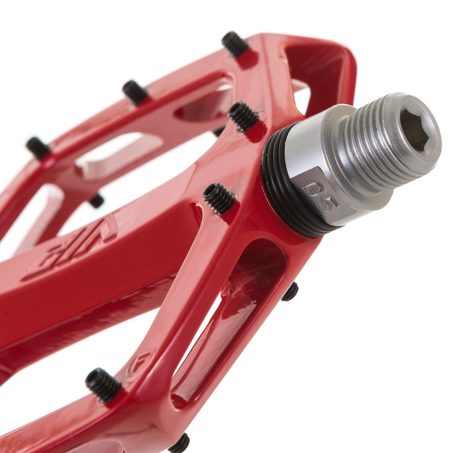 DMR V12 rode platte pedalen