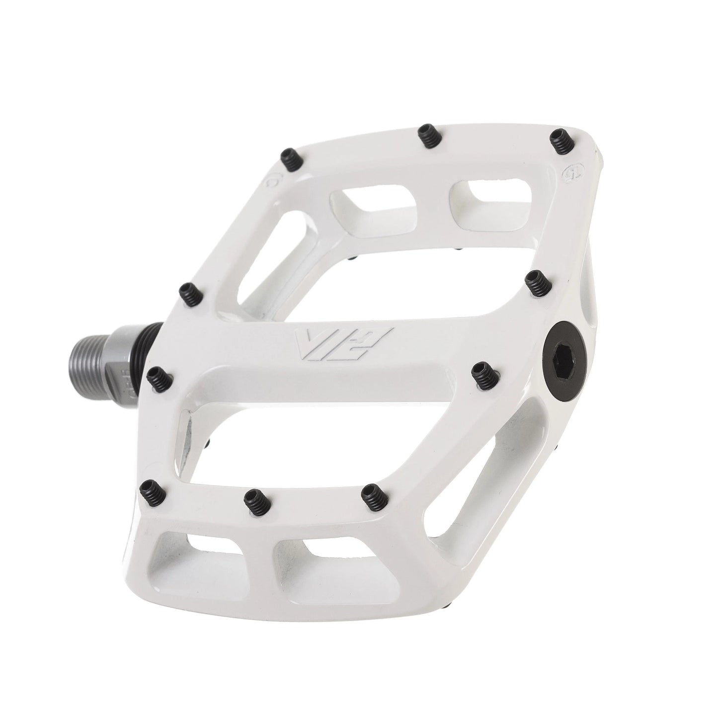 DMR V12 witte platte pedalen