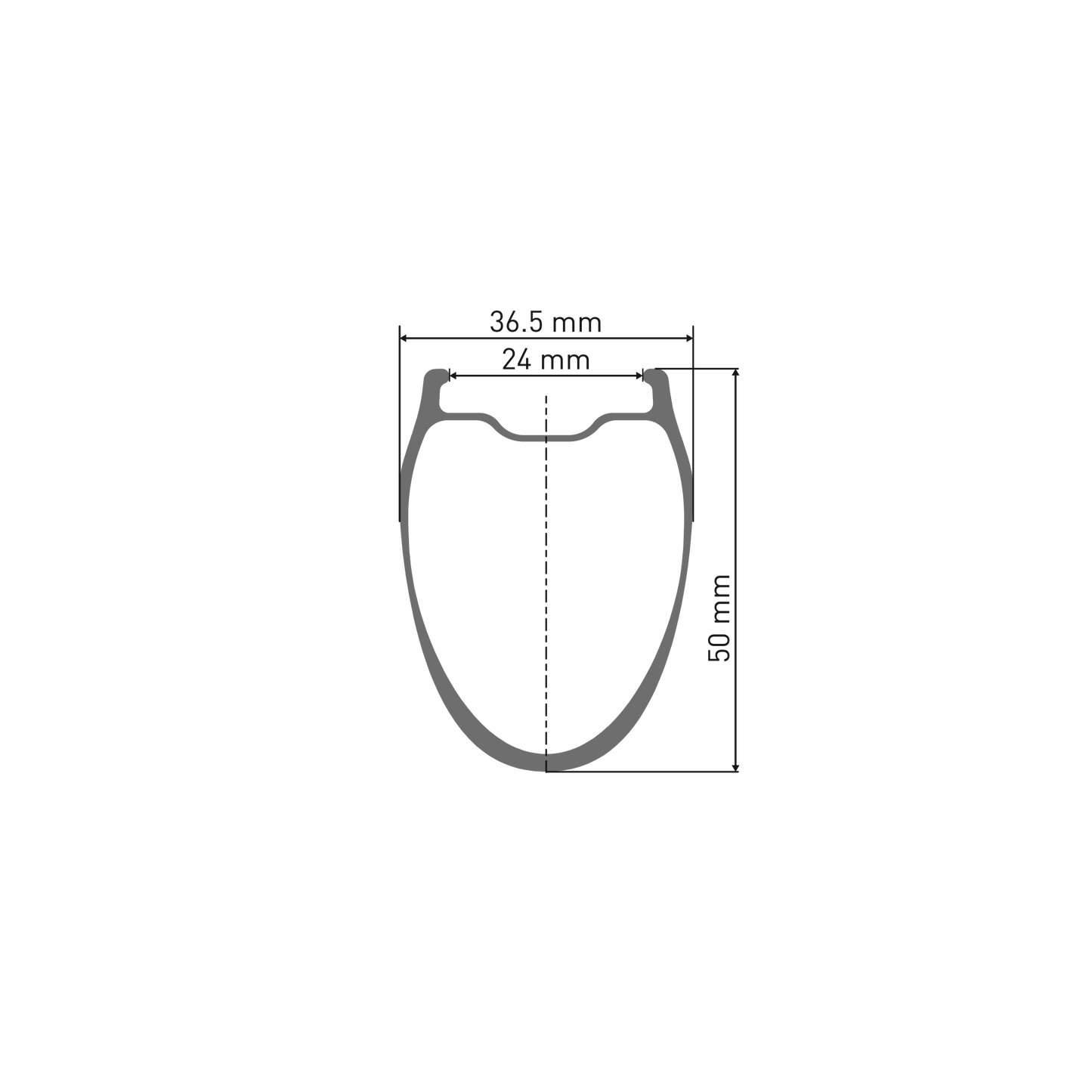 DT SWISS GRC 1400 DICUT 50 DISC Tubeless Ready Voorwiel (Centerlock)