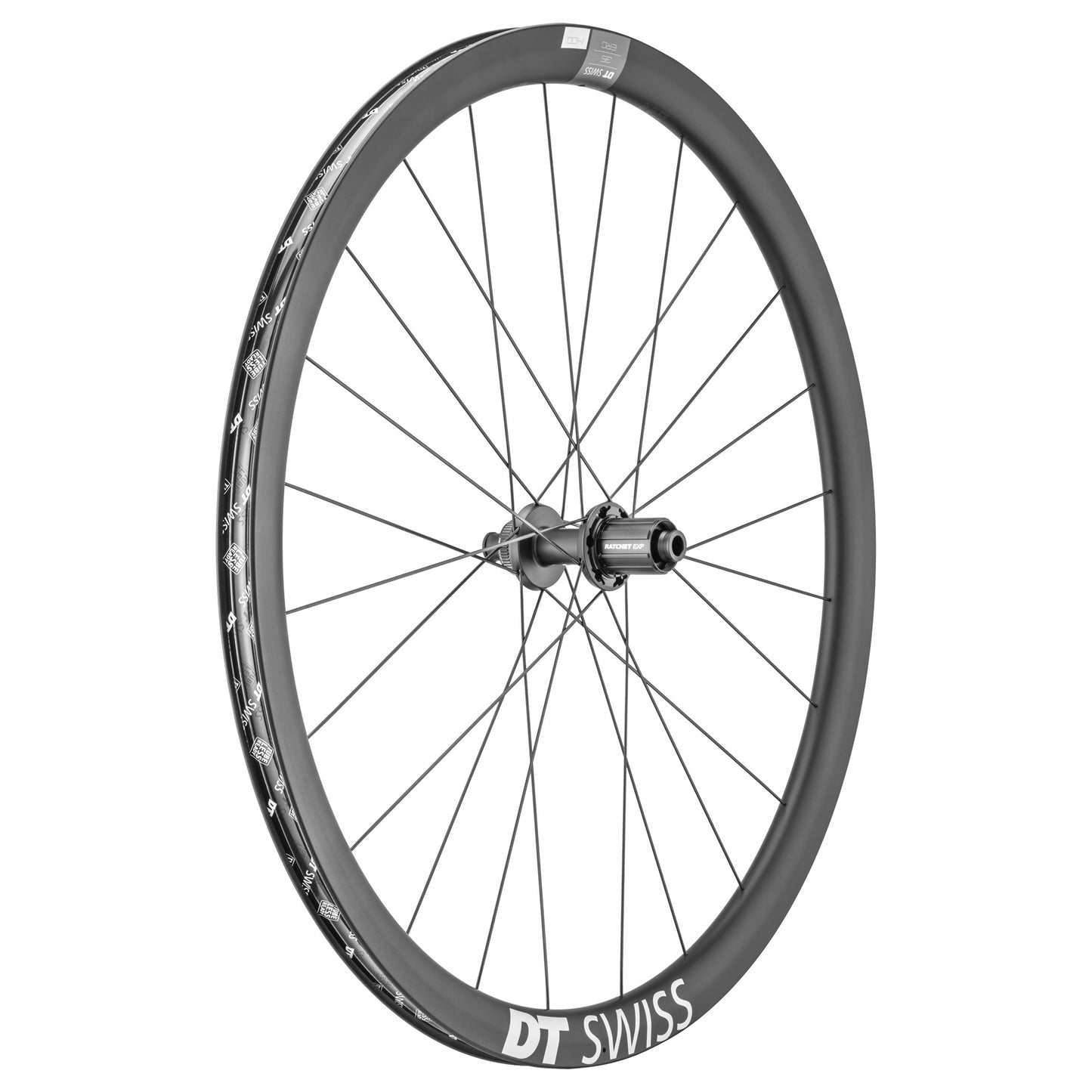 Paar DT SWISS ERC 1400 DICUT 35 DISC Tubeless Ready wielen (Center Lock)