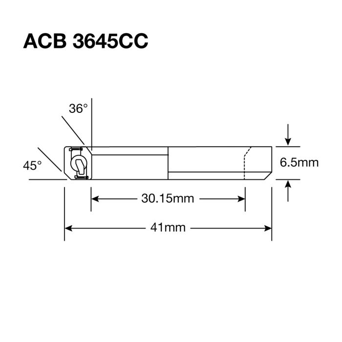 ENDURO LAGERS ABEC 5 - zwart oxide - 30,2x41x6,5 (36x45°) ACB