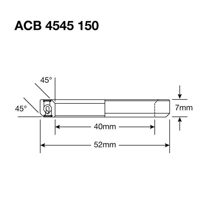 Stuurlager ENDURO LAGERS 150 SS - 440c roestvrij - 40x52x7 (45x45°) ACB