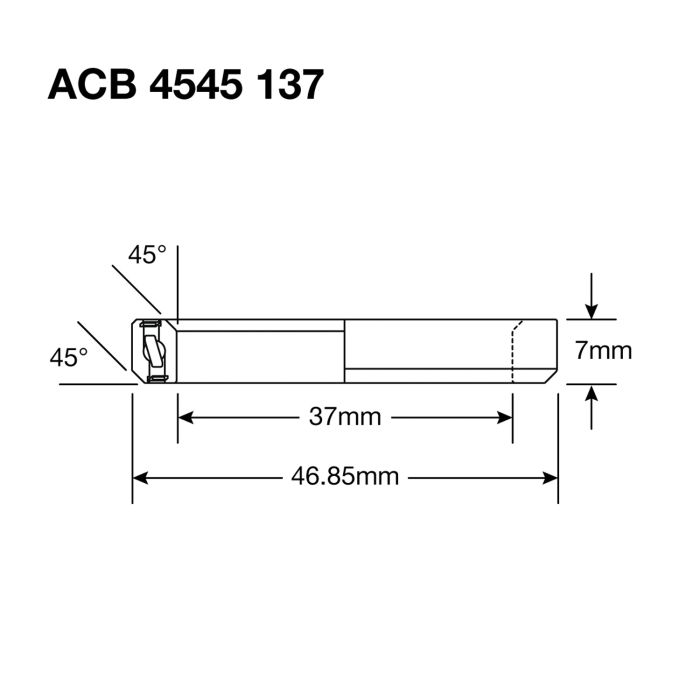 Stuurlager ENDURO LAGERS 137 SS - 440c roestvrij - 37x46,85x7 (45x45°) ACB
