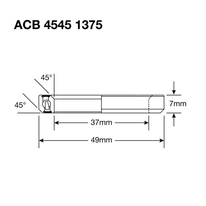 ENDURO LAGERS 1375 SS Stuurlager - 440c roestvrij - 37x49x7 (45x45°) ACB