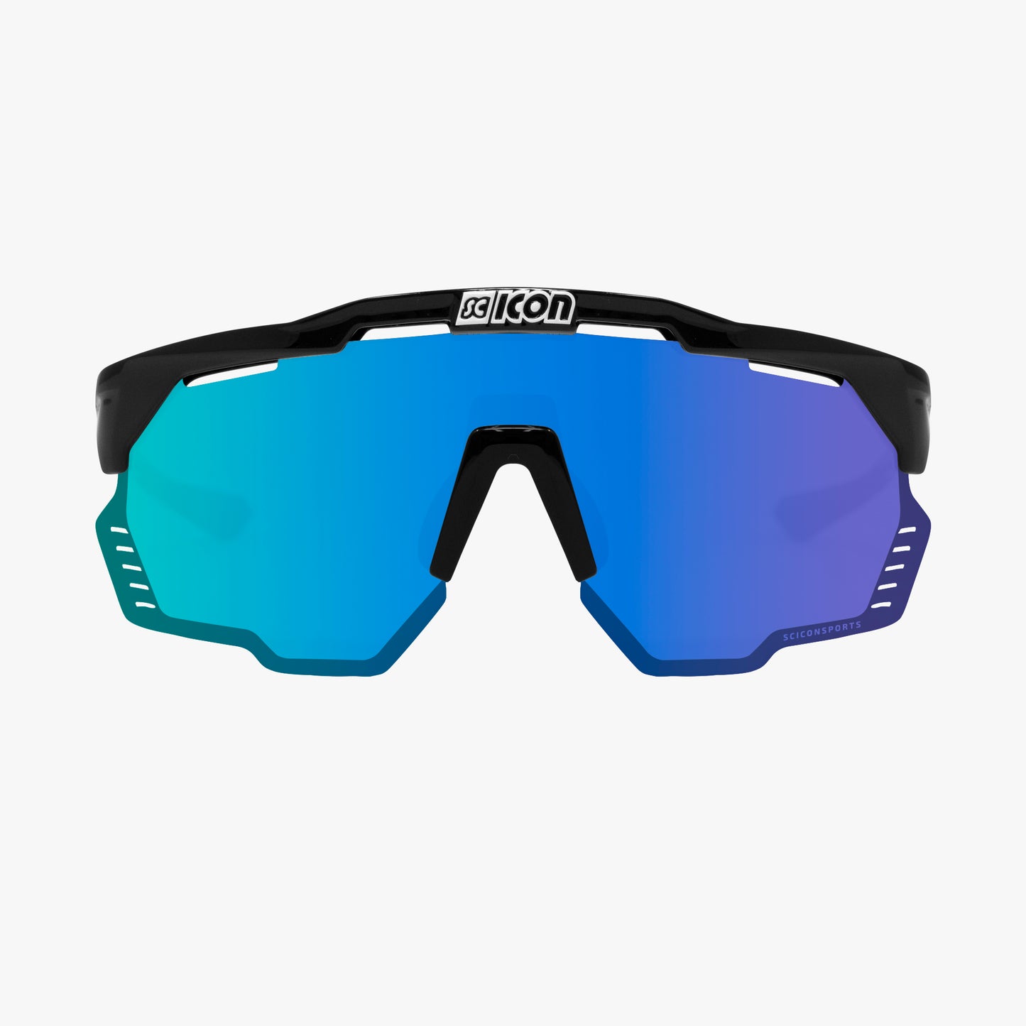 Zonnebril SCICON AEROSHADE KUNKEN Zwart Multimirror Blauw