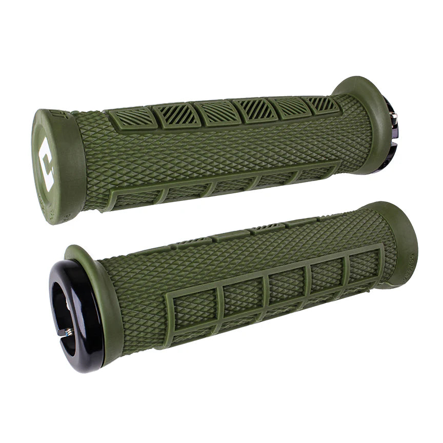 ODI ELITE PRO V2.1 Lock-on 130 mm handvatten Olijf