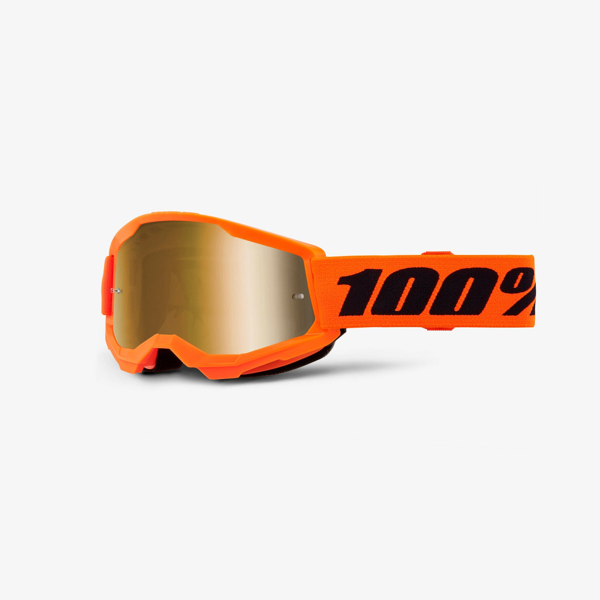 100% STRATA 2 JUNIOR masker oranje Gold Mirror-scherm
