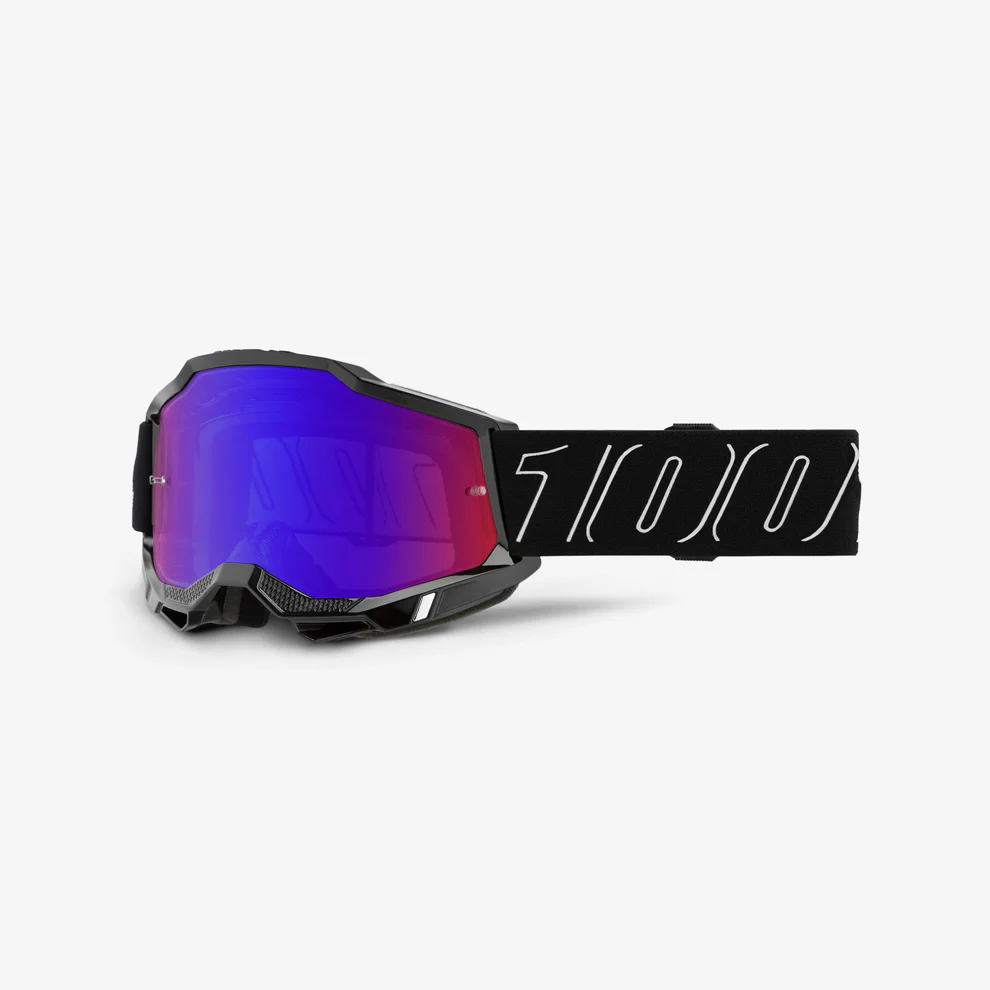 ACCURI 2 100% Masker Zwart Blauw/Rood Spiegelscherm
