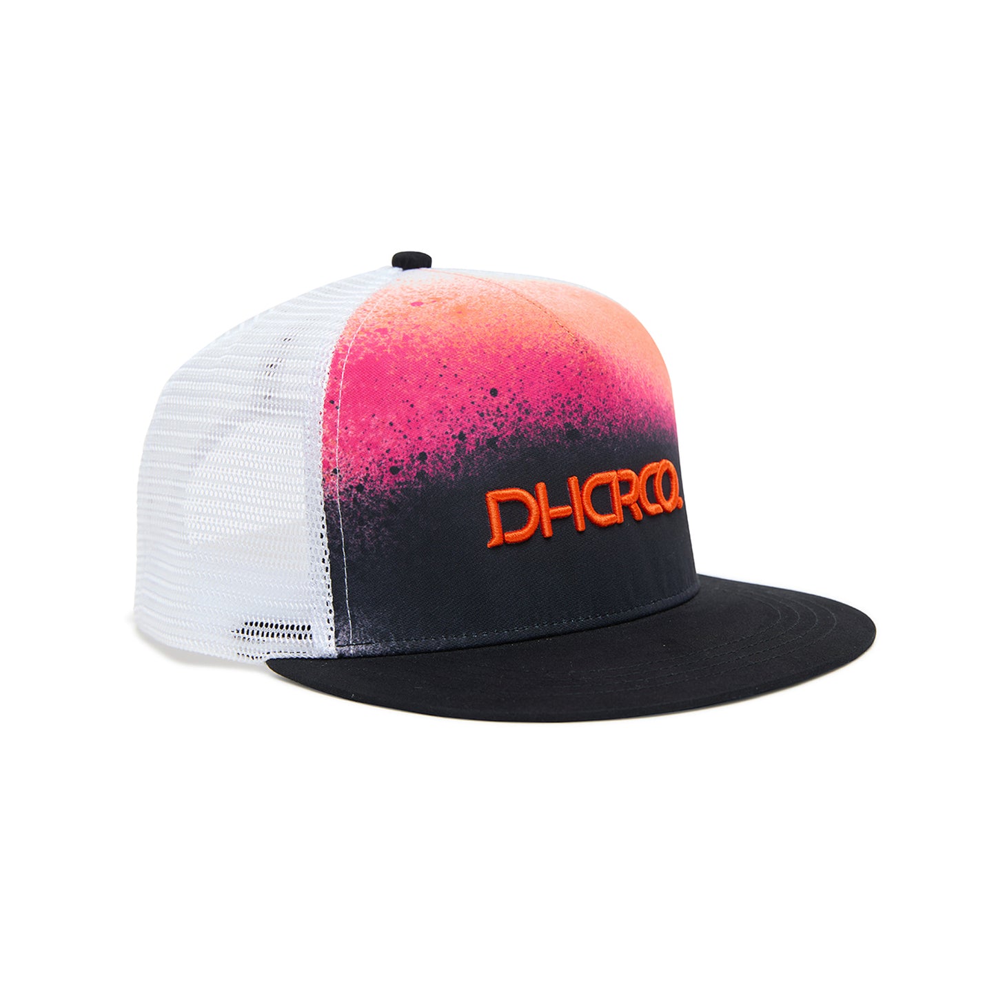 DHARCO FLAT BRIM TRUCKER BLACK SNAKE Cap Zwart/Paars