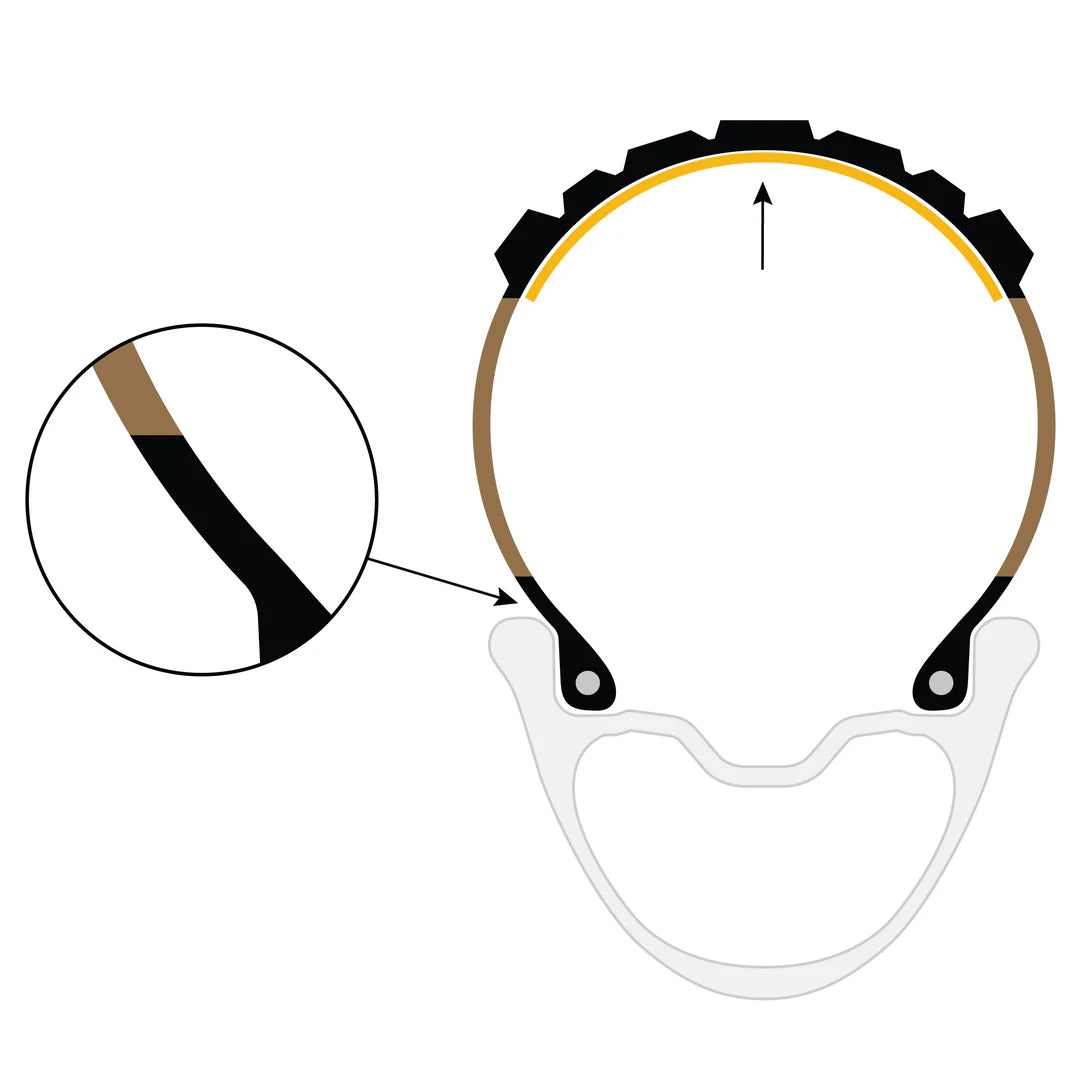 ENVE HEX 700x44 Tubeless voorbereid Beige band