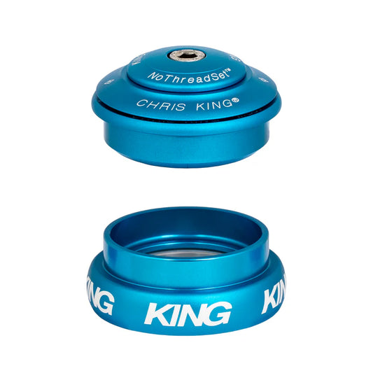CHRIS KING INSET 8 1"1/8-1"1/4 ZS44/EC44 Turquoise Blauw Semi-geïntegreerd / extern balhoofdset