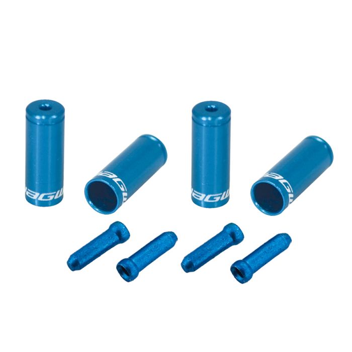JAGWIRE Rem- en Derailleurkabel en Slanguiteinden Blauw (x16)