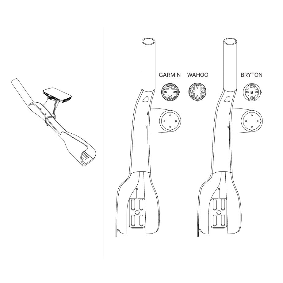 DEDA JET RISER Verhoogde GPS-montage