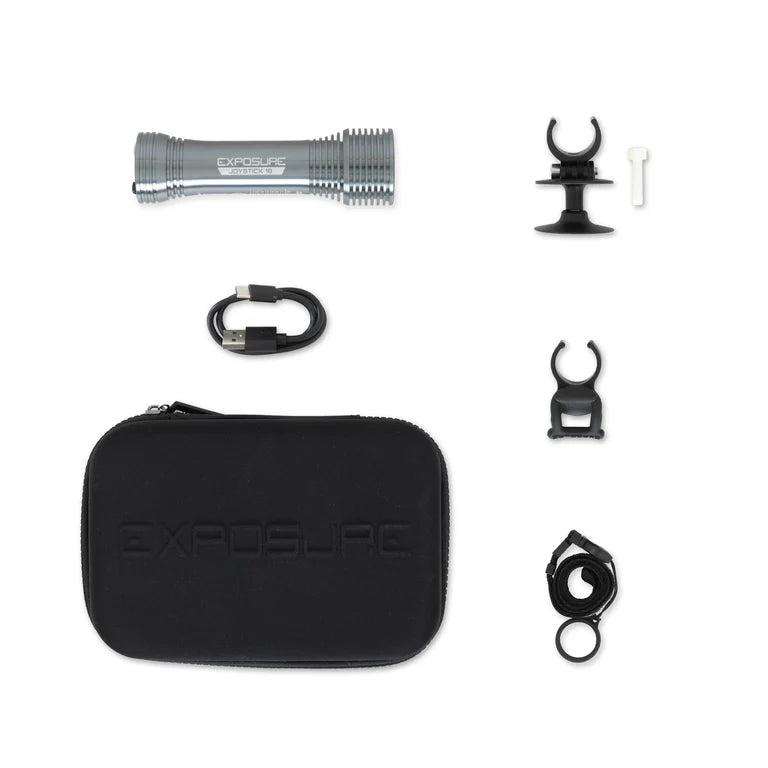 EXPOSURE LIGHTS JOYSTICK MK18 voorlamp met helmbevestiging