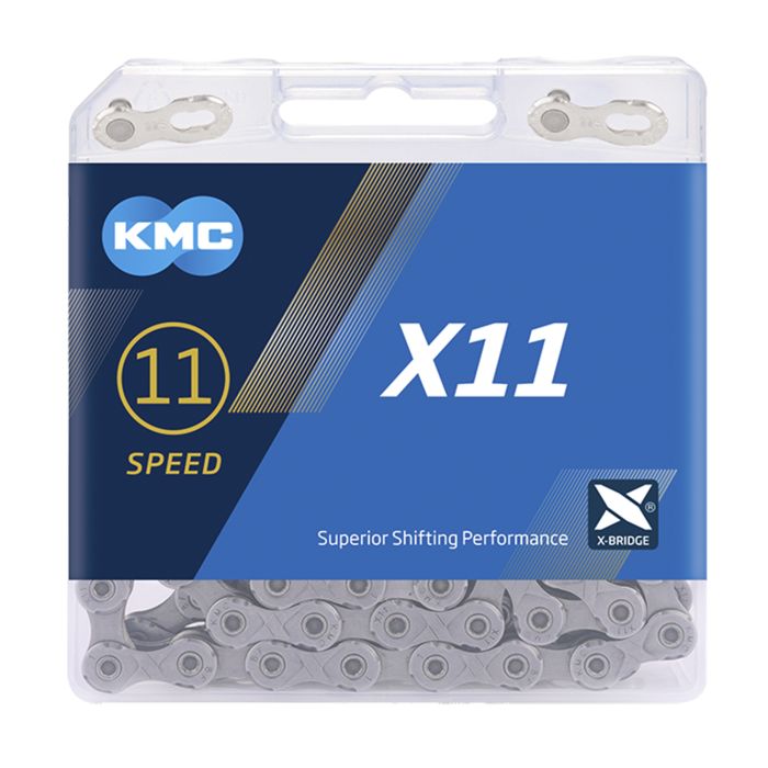 KMC X11 11-speed ketting, zilver