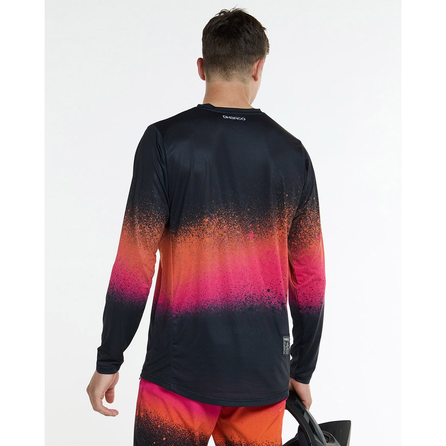 DHARCO RACE BLACK SNAKE Lange Mouw Trui Zwart/Oranje