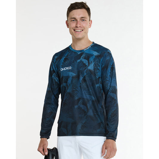 DHARCO GRAVITY DARK ROOM Jersey Lange Mouw Blauw