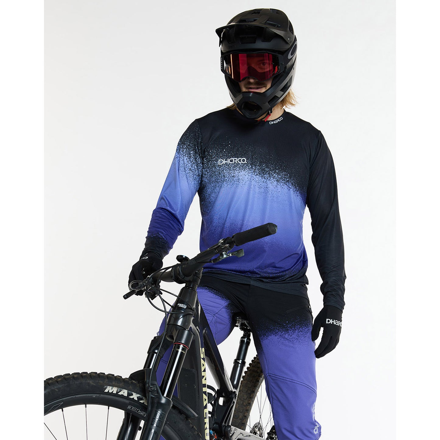 DHARCO RACE ULTRA VIOLET Lange Mouw Trui Zwart/Paars