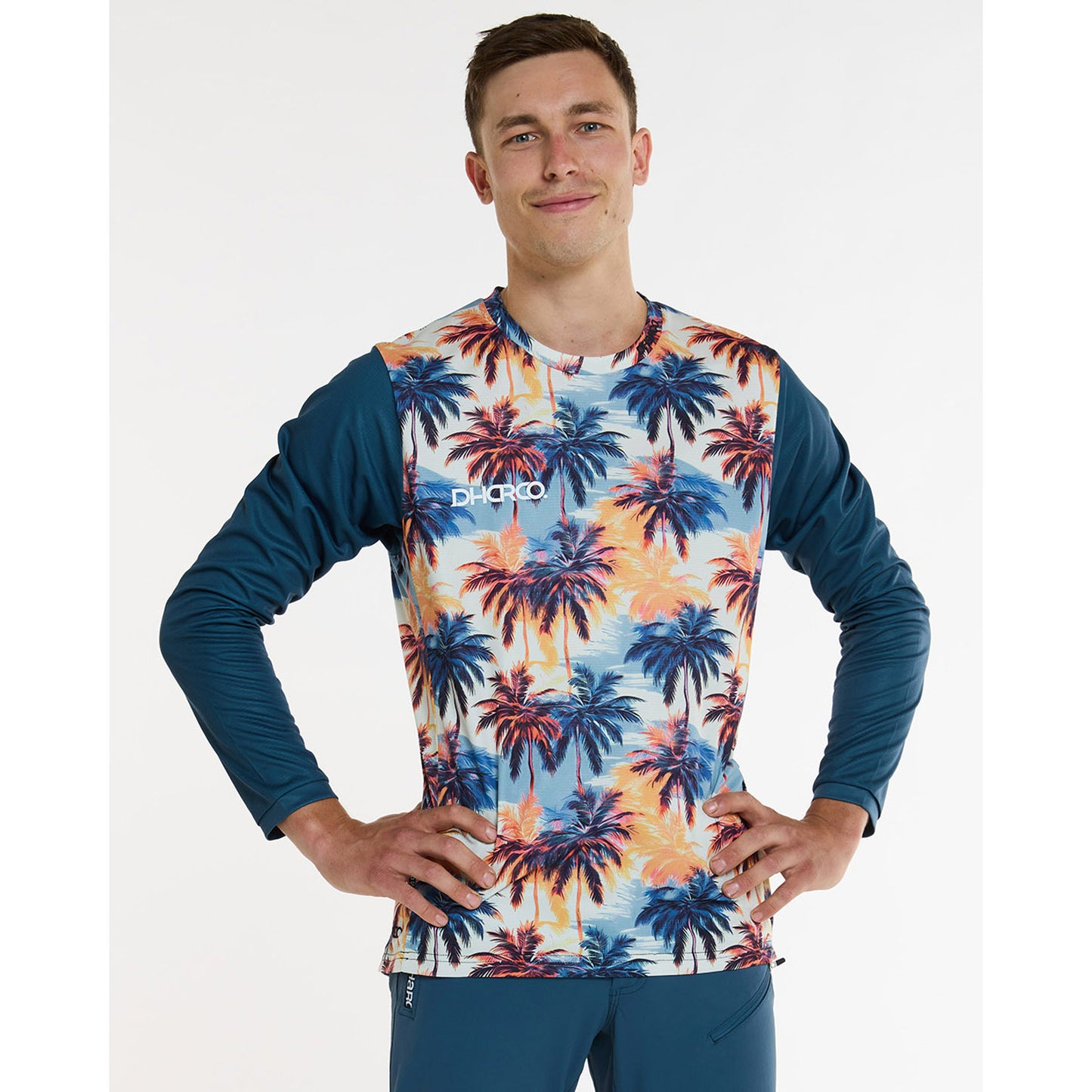 DHARCO GRAVITY VENICE BEACH Jersey Lange Mouw Blauw