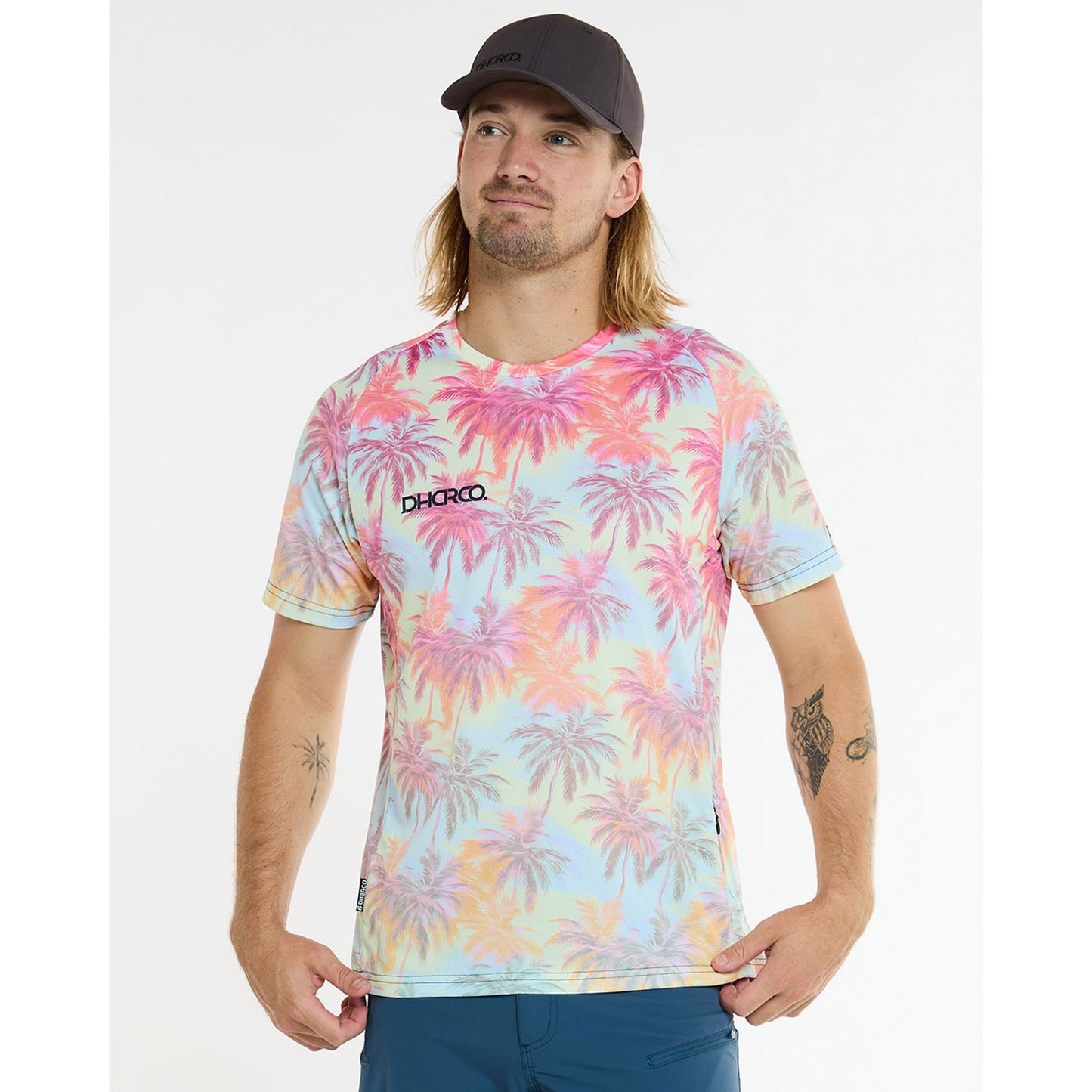 DHARCO HIGHBALL Korte Mouw Trui Roze/Blauw