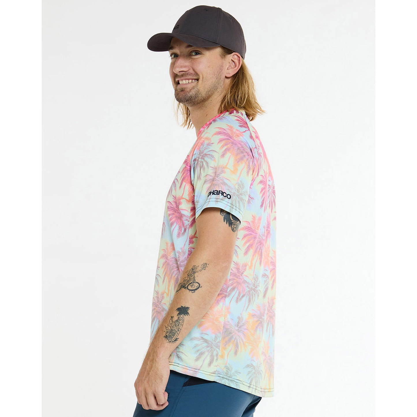 DHARCO HIGHBALL Korte Mouw Trui Roze/Blauw