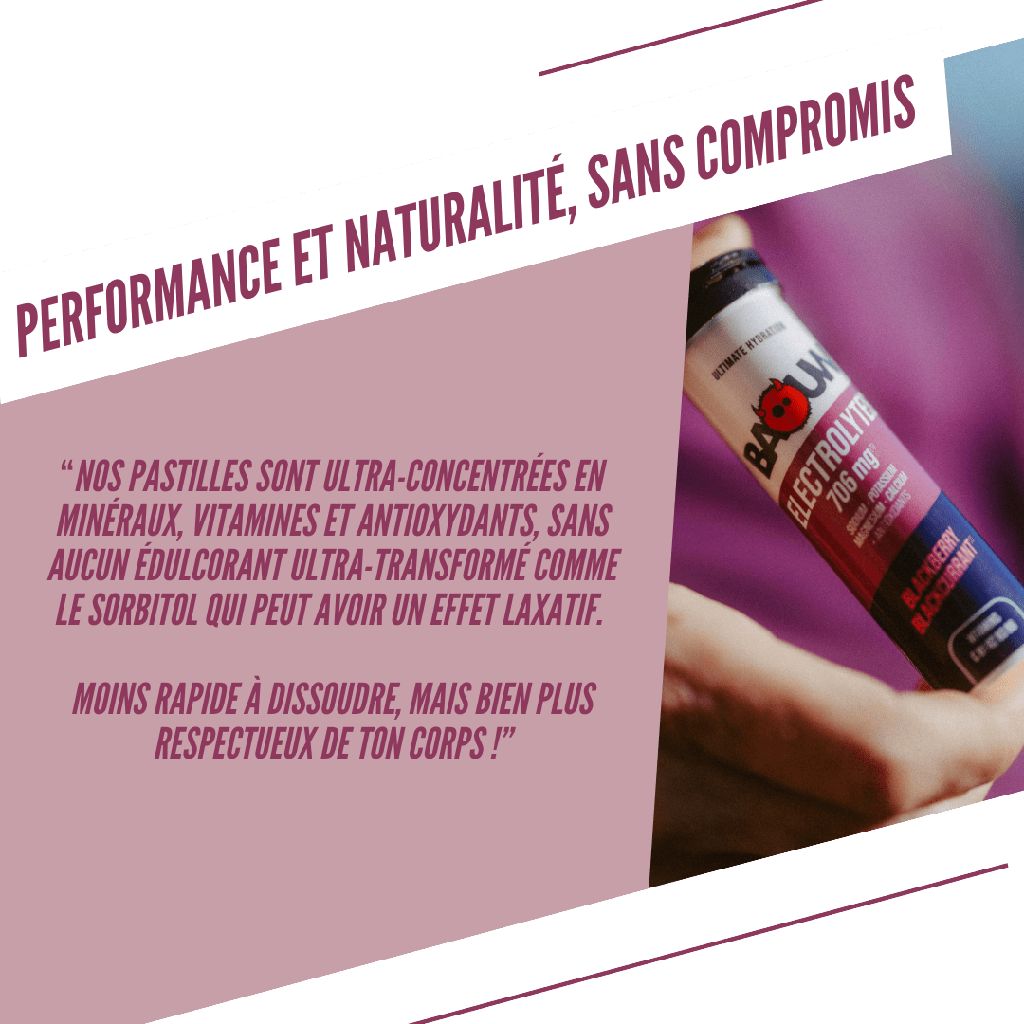 BAOUW Energiedrank (Tube van 10 tabletten) Blackberry/Cassis