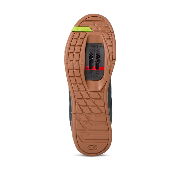 CRANKBROTHERS MALLET LACE CLIP-IN MTB schoenen Petrol/Geel