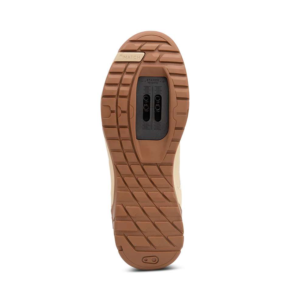 MTB schoenen CRANKBROTHERS MALLET ENDURO LACE CLIP-IN Beige Zand