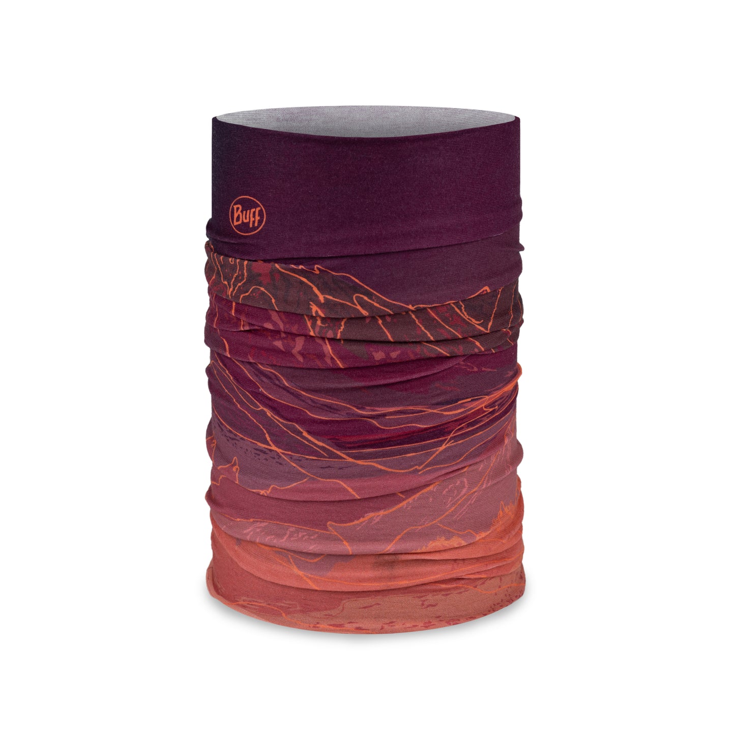 BUFF ORIGINAL ECOSTRETCH Unal Bordeaux/Oranje Halsketting