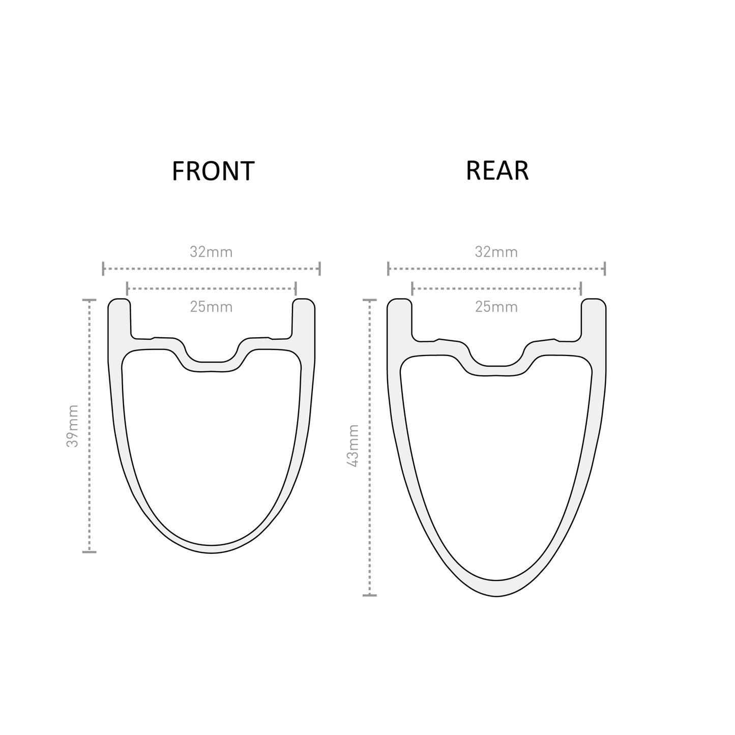 ENVE SES 3.4 39mm 700c voorvelg