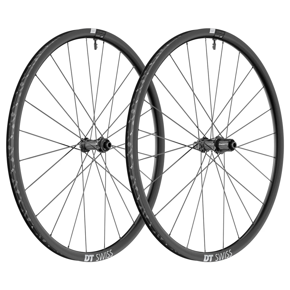 Paar DT SWISS GR 1600 SPLINE 25 Tubeless Ready (Center Lock) Dynamo wielen