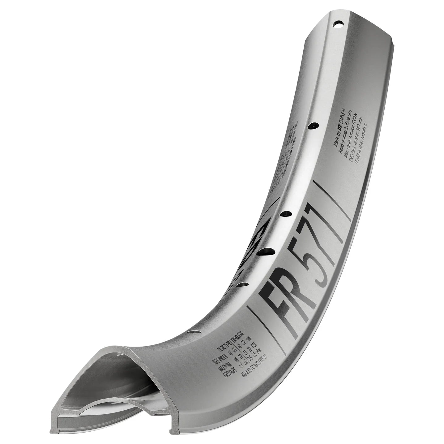 DT SWISS FR 571 27,5'' 30 mm Zilveren velg