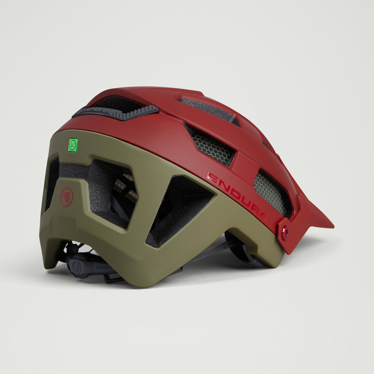 ENDURA SINGLETRACK MIPS rode/groene mtb-helm