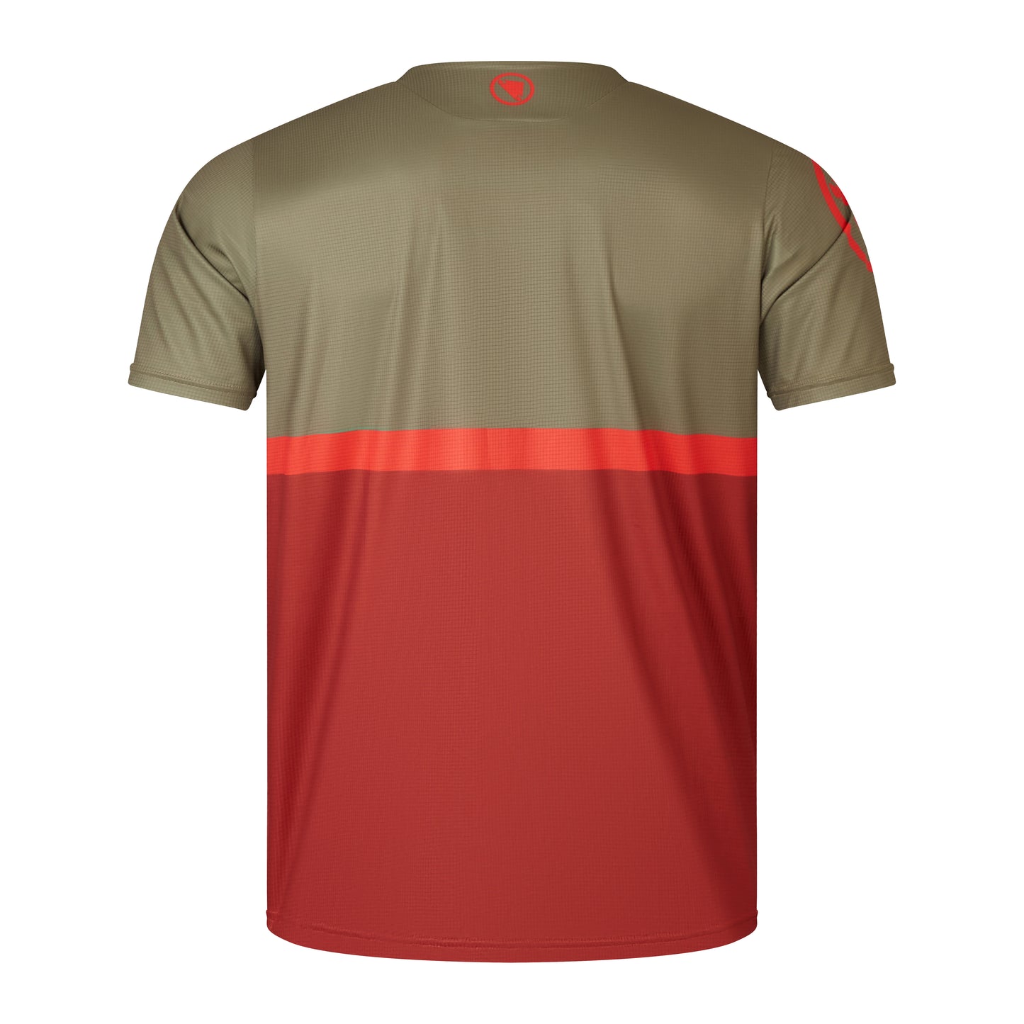 ENDURA SINGLETRACK CORE TEE II Korte Mouw Trui Khaki/Rood 2025