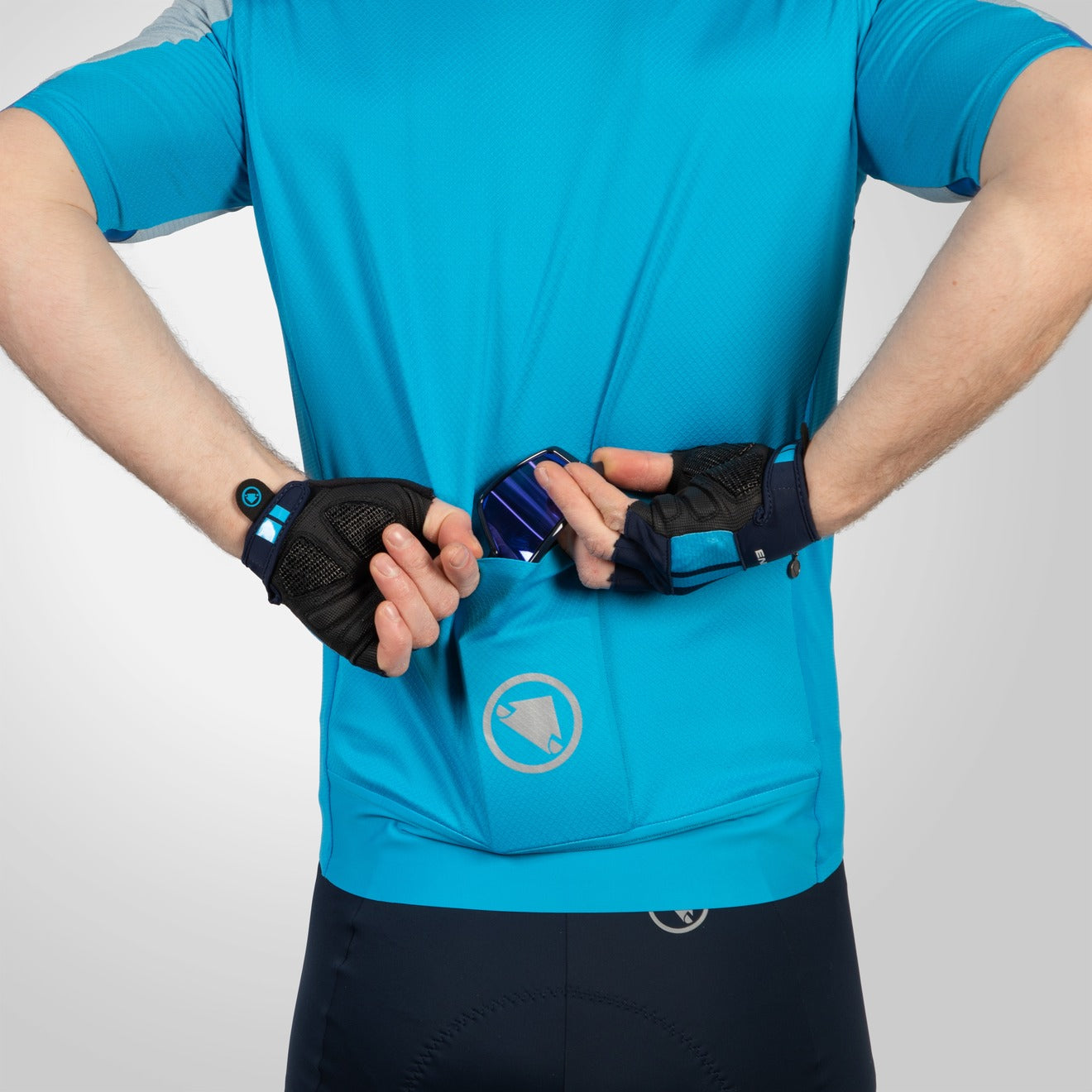 ENDURA FS260 Korte Mouw Trui Blauw