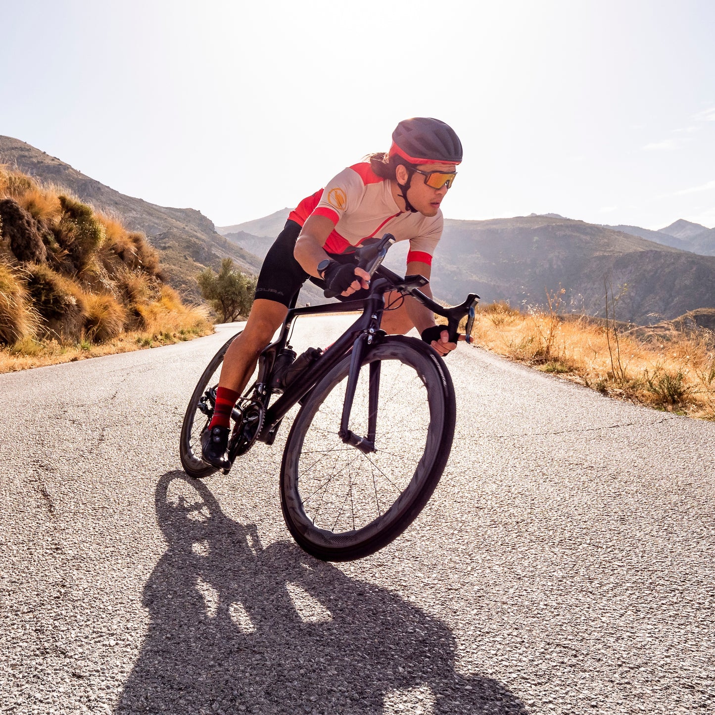 ENDURA FS260 PRINT Korte Mouw Trui Rood