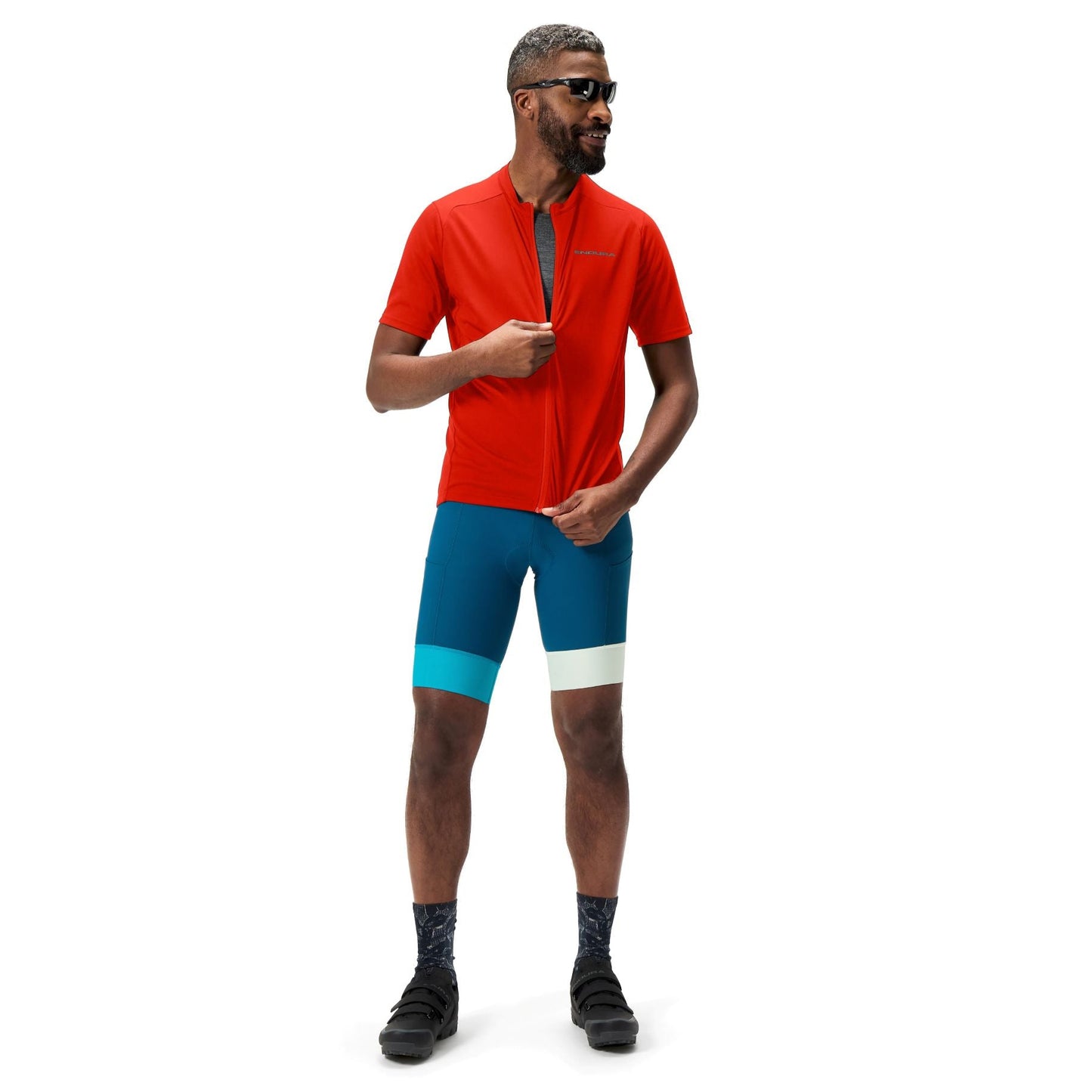 ENDURA LOOP ZIPPED Korte Mouw Trui Rood 2025
